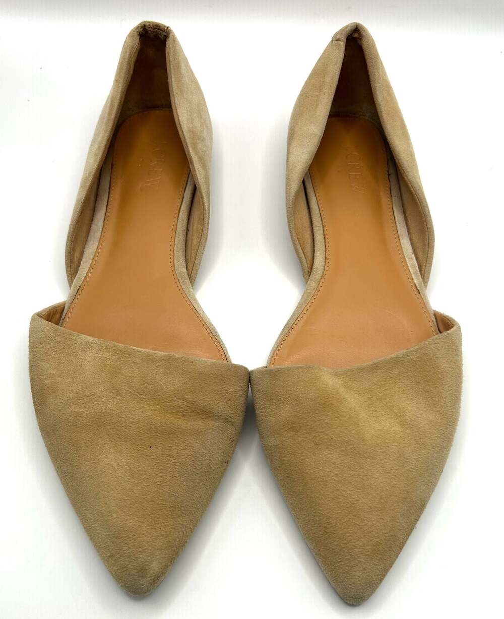J. Crew Zoe Sueded d'Orsay Flats Size 8.5